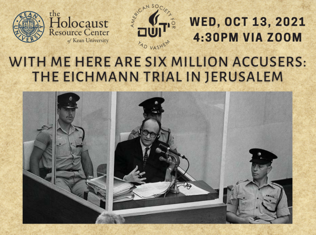 The Eichmann Trial in Jerusalem Flyer October 2021